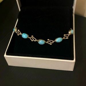 Larimar Sterling Silver Bracelet